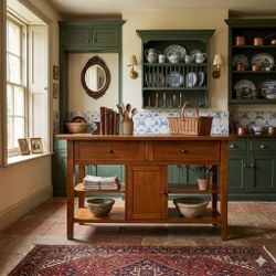 Traditional Console Table / Entryway Sideboard /TV Stand / Kitchen Island / Buffet