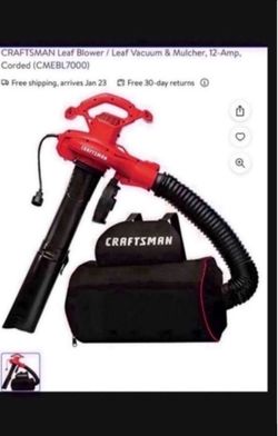 Craftsman 12-Amp Corded Leaf Blower Vacuum & Mulcher brand new