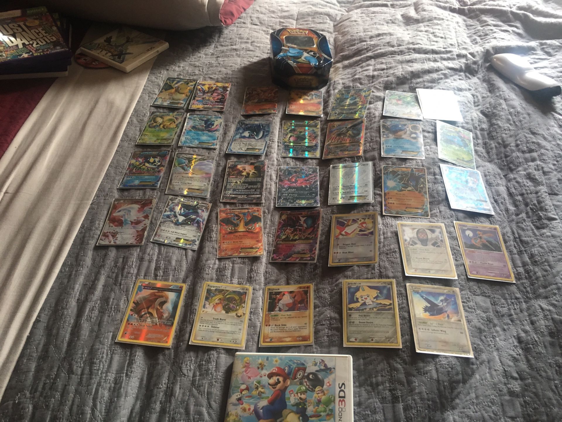 Pokemon cards ex and gx and Mario party