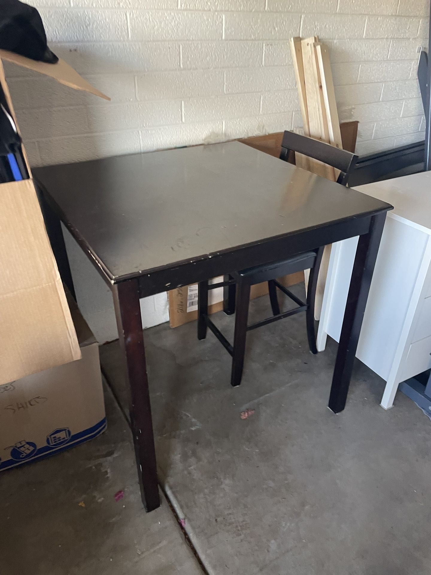 Espresso Bistro table & 4 Chairs 