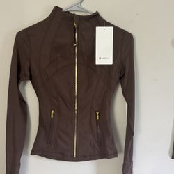 Lululemon Define Set Brown With Jacket And Leggings , Size 2, Activewear, Yoga