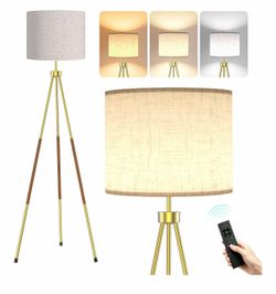 Modern Dimmable Standing Lamp with 3 Color Temperatures for Living Room Bedroom Office Reading Room, 9W Bulb Included