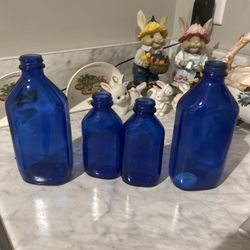 4 Blue Milk Of Magnesia Bottlez