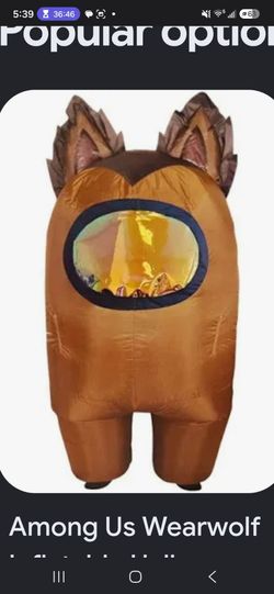 Among us Adult Blow up Costume