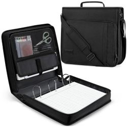 New Zannaki 3 Inch 3 Ring Binder With Shoulder Strap And Handle 