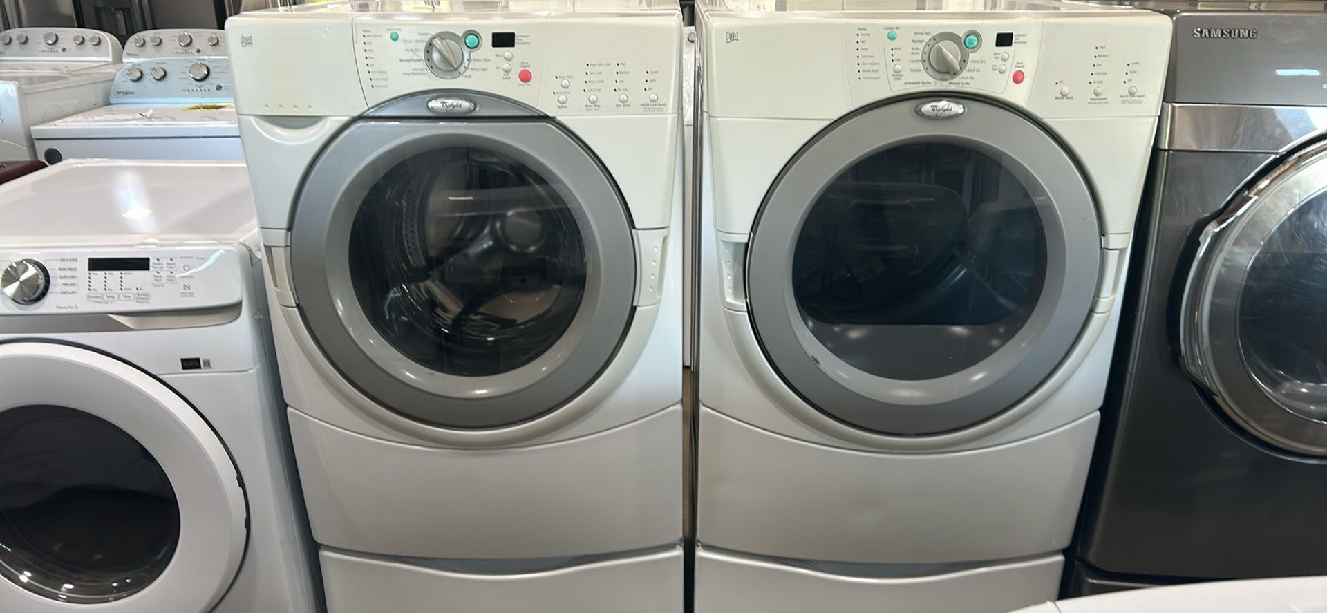 Whirlpool duet electric washer, and dryer set front load for Sale in
