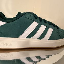 Adidas VL Court Gray White Sneakers Men Size 9.5 Suede New No Box 