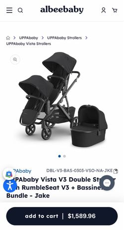 Used UPPAbaby Vist V3 double stroller