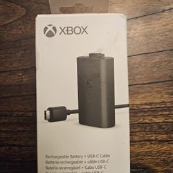 Official Xbox Rechargeable Battery + USB-C Cable (New/Sealed) 