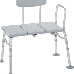 Adjustable Shower Bench with Backrest For Seniors 
