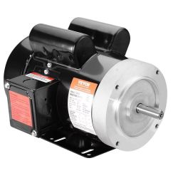 728#1.5HP Electric Motor 3450 rpm, AC 115V/230V, 56C Frame, Air Compressor Motor Single Phase, 5/8" Keyed Shaft, CW/CCW Rotation for Agricultural Mach