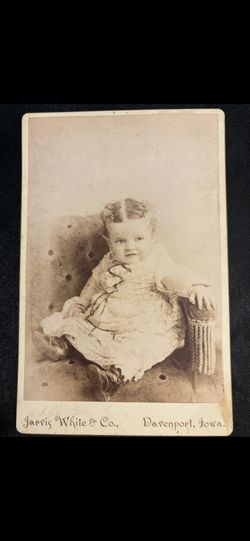 Antique Cabinet Card Baby Portrait