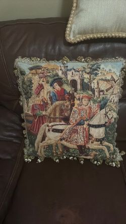 Beautiful embroidered decorative, pillow