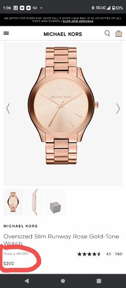 MK Rose Gold Authentic Watch 