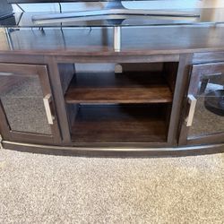 Chanceen Dark Brown Medium TV Stand/Fireplace OPT | Ashley