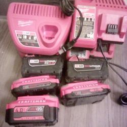 50;Each Charger 60 Each Battery 