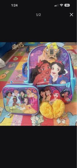 Kids new Disney Princess 👸 Backpack 🎒 set with Headphones