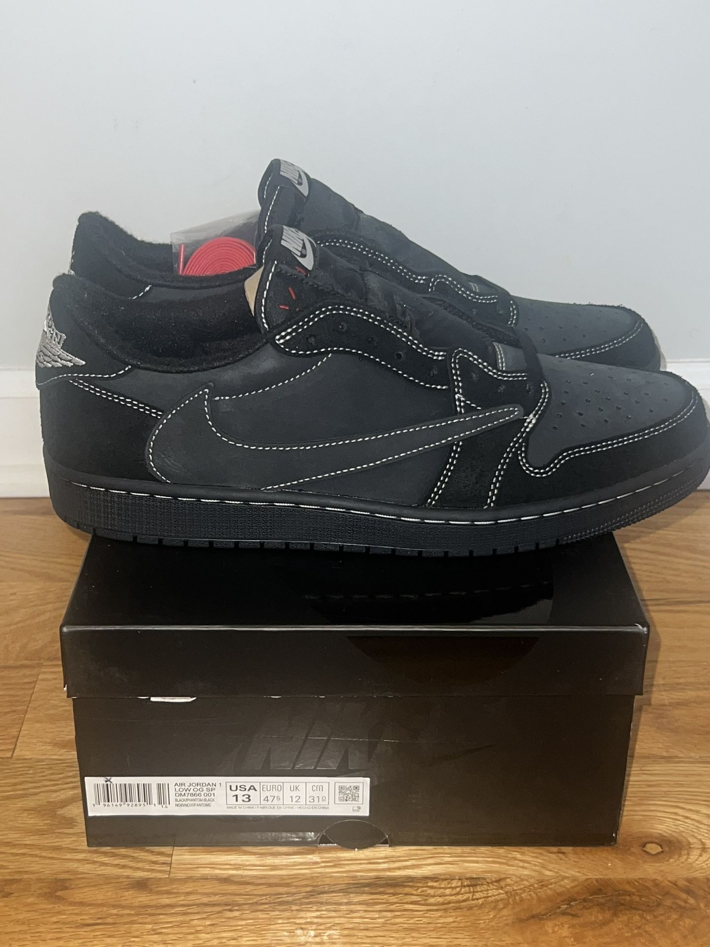 Nike Air Jordan 1 Black Phantom Travis Scott Low Size 13