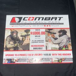 PAINTBALL PACKAGE OF 12 TICKETS