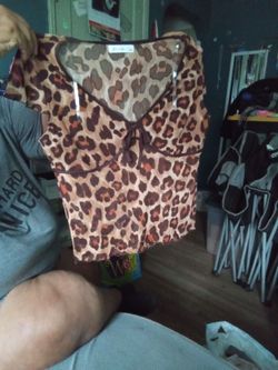 Leopard Print Blouse 