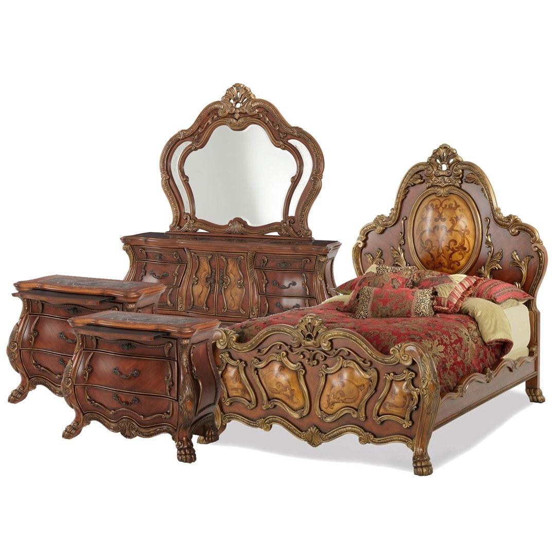 AICO by Michael Amini Chateau Beauvais queen size bedroom set
