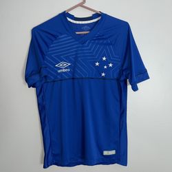 Cruziero Esporte Clube Jersey Mens Small Blue Umbro 2018 2019 Futbol Brazil