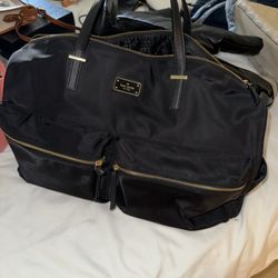Kate Spade Bags | Kate Spade | Black Carmella Wilson Road Nylon Duffle Travel Weekender Bag | Color: Black | Size: Os | 