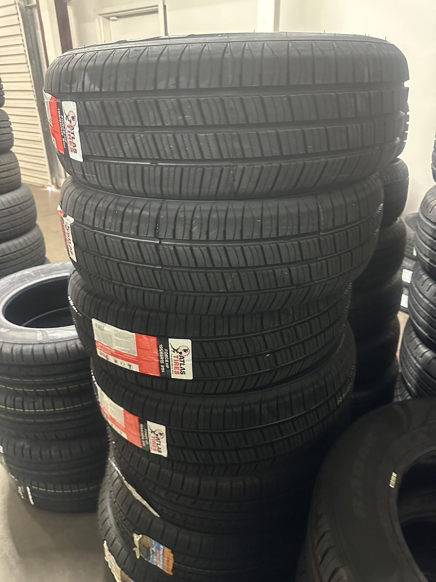 195/65R15 SET OF 4 NEW TIRES WITH MOUNTING & BALANCING SUMMER SPECIAL SALE PRICE 