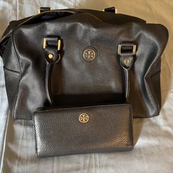 Tory Burch Classic Bag and Wallet