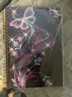 Spiral Notebook Butterfly Floral Cover