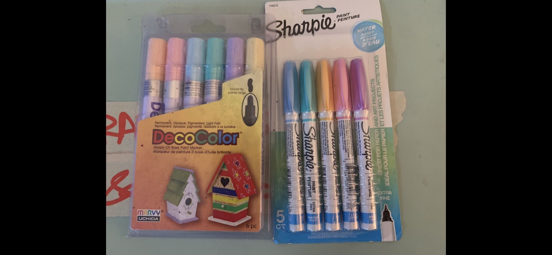 Brand New DecoColor And Sharpie Pastel Colored Markers- Oil And Water Based