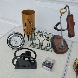 LOT OF BRASS & METAL ITEMS