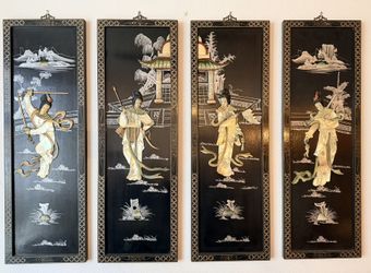 Price Drop - Vintage Chinese Wall Art - Mother of Pearl