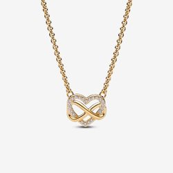 PandoraSparkling Infinity Heart Collier Necklace