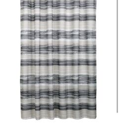 70-in W X 70-in L Ombre Sweep Striped Polyester Shower Curtain 