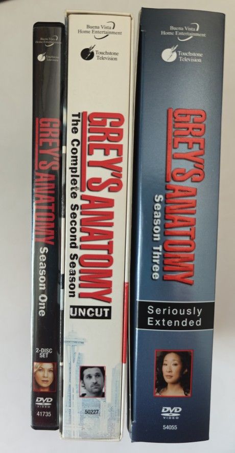 Barely Used Grey's Anatomy Seasons 1-3