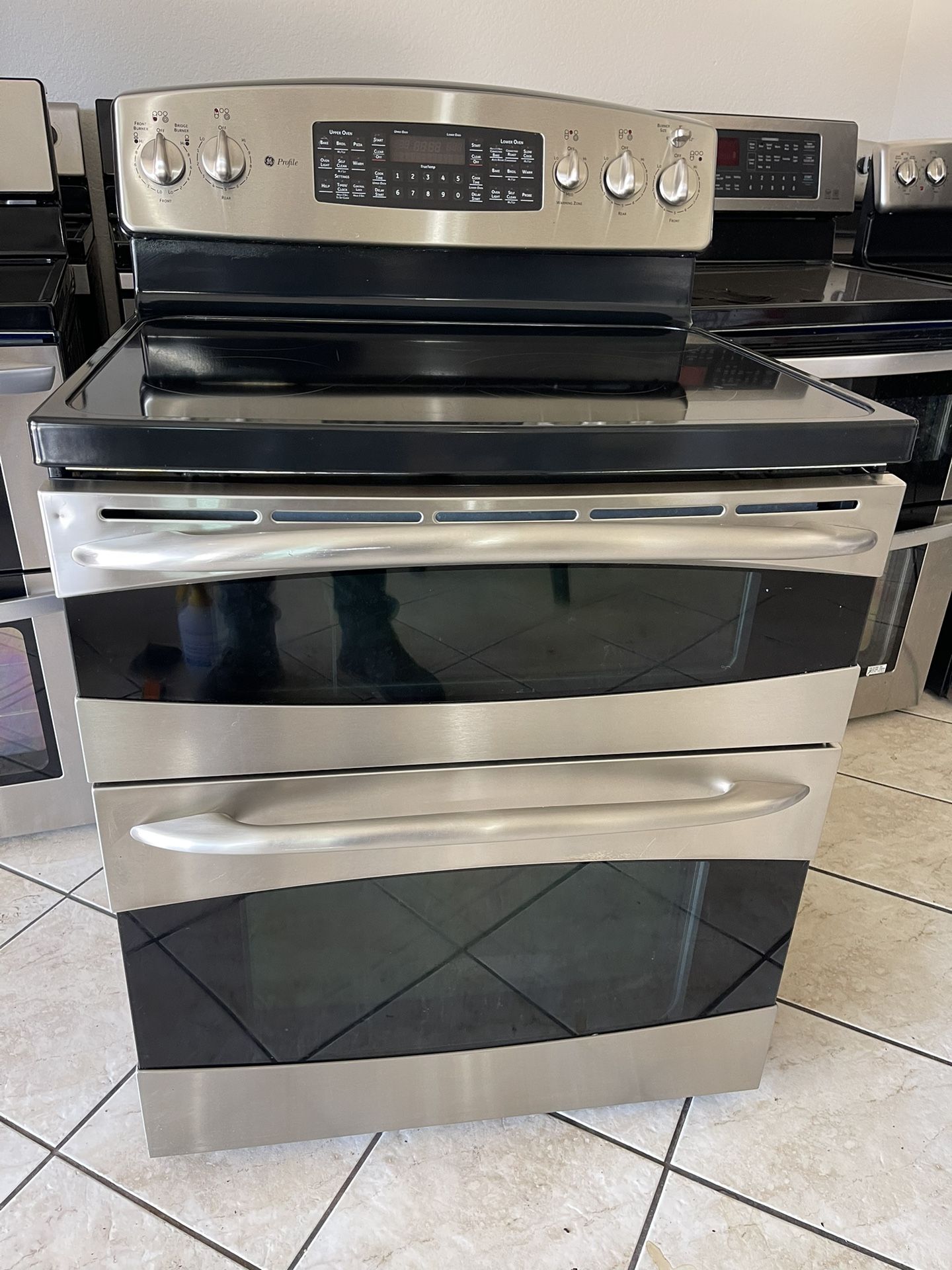 GE Profile Electric Stove Stainless Steel Appliances