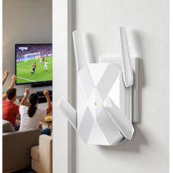 Extensor WiFi 6 AX3000 2026, amplificador de señal WiFi para hogar, banda dual (2.4G/5.8G), puerto Gigabit Ethernet, hasta 12,000 pies cuadrados y sop