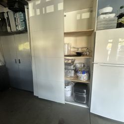 Large Storage Cabinet with Shelves – $20 (Loose Door)