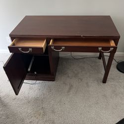 Free Wood Desk – Home Office Writing Desk – Sturdy Vintage Style Desk