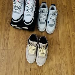 Jordan’s 4s And 3s Like New 100% Real 