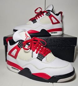 Nike Air Jordan 4 Retro Red Cement men's size 10.5