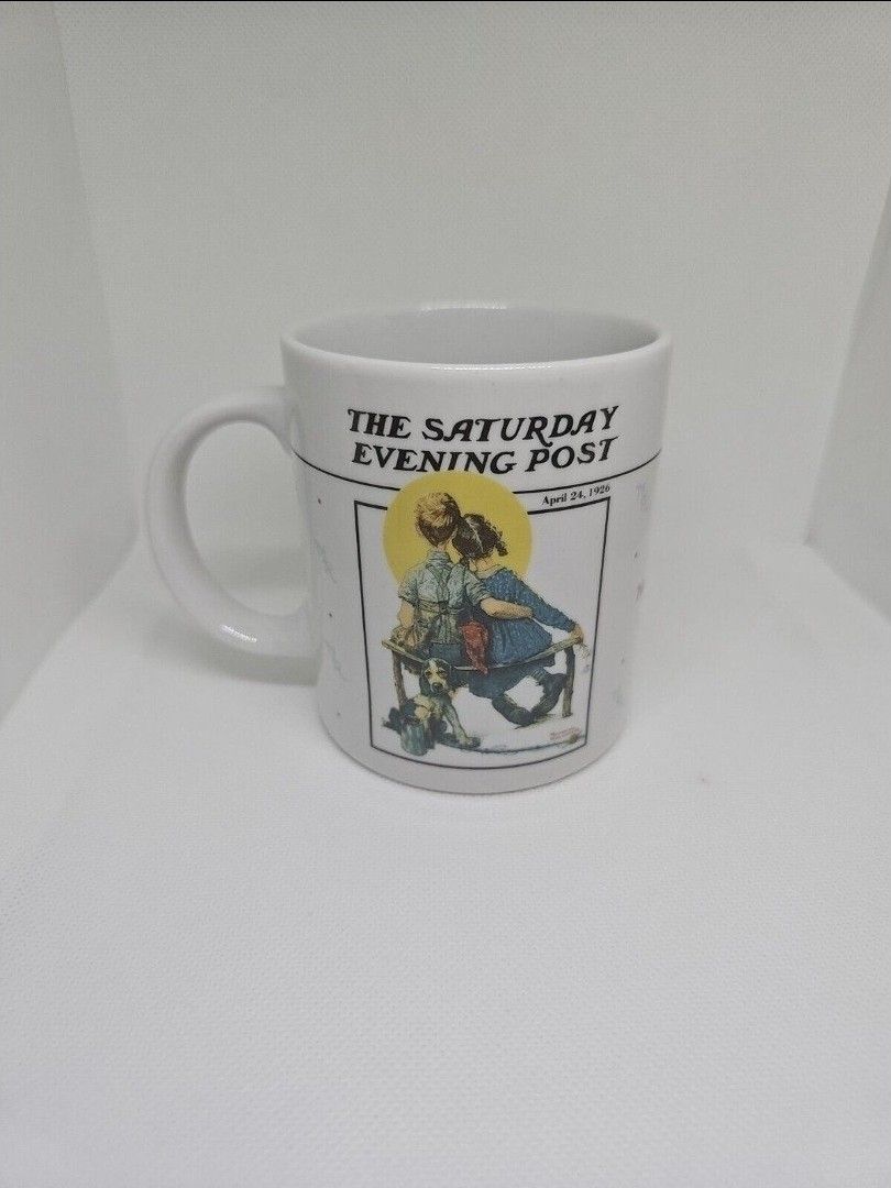 Norman Rockwell Coffee Mug “Sunset ”The Saturday Evening Post 1992