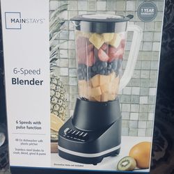 New Black Blender 6 Speed 