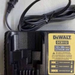 Dewalt GENUINE DCB112 12V-20V MAX Lithium Battery Charger,For Drill,Saw 20 volt