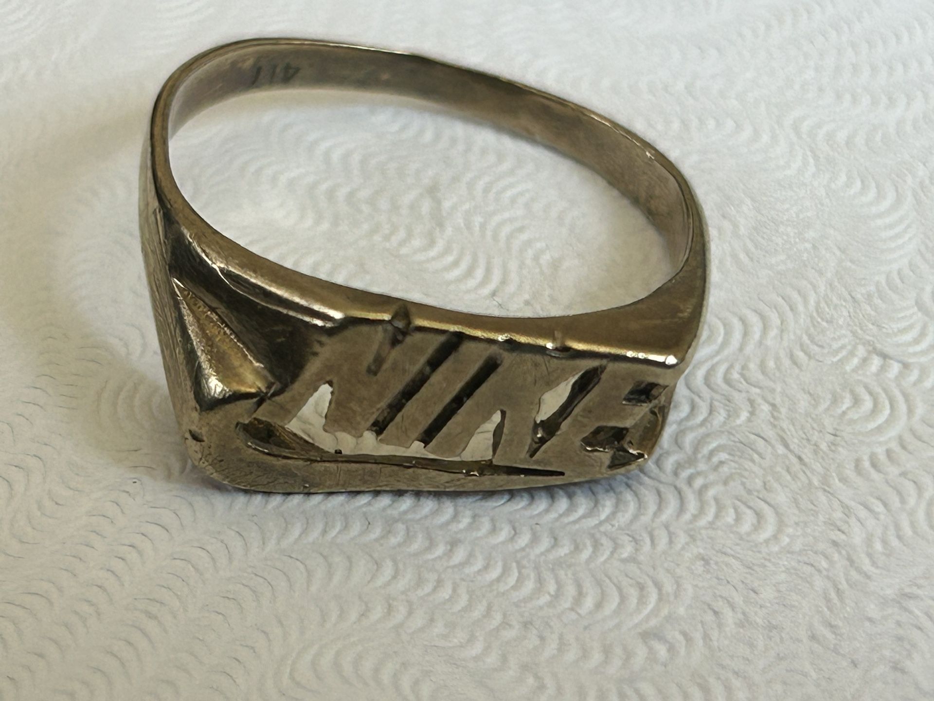 10K Yellow Gold Vintage Nike Ring