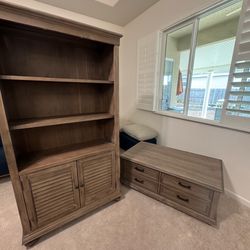 Rustic shelf and coffee table