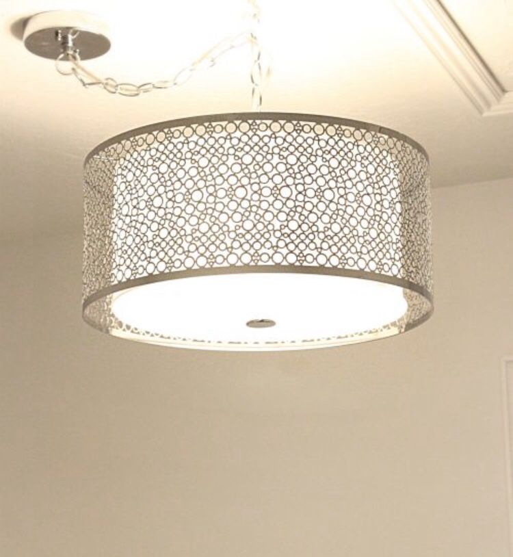 Pendant light chandelier Drum shade