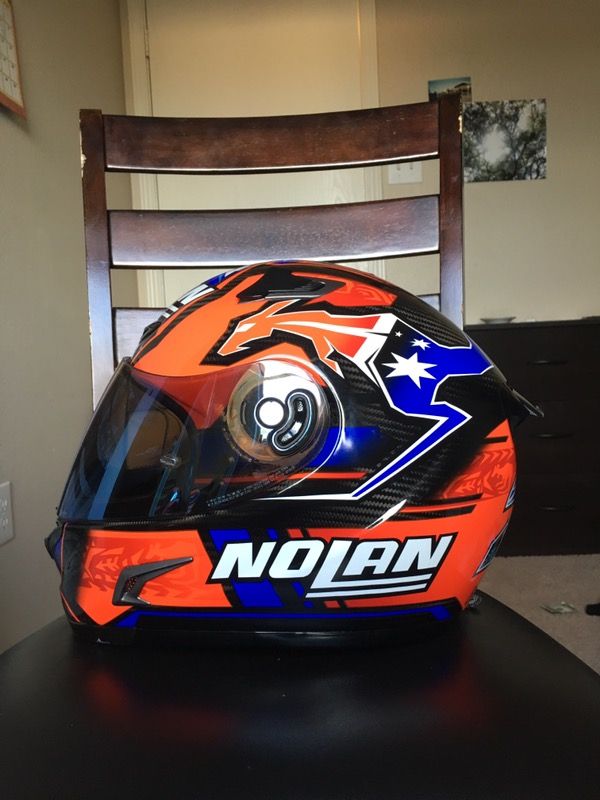 Motorcycle helmet WORTH $840| Racing helmet|Casey Stoner replica|Carbon Fiber