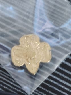 vintage Girl Scouts of the USA membership pin,